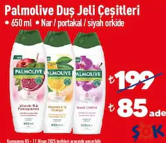 PALMOLİVE DUŞ JELİ ÇEŞİTLERİ 650 ML